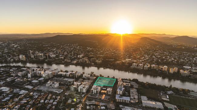 The 1.25ha riverfront site at 117 Victoria St, West End bought by Traders in Purple.