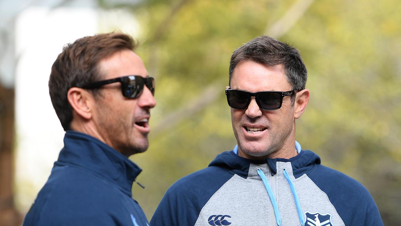 NSW legend Andrew Johns (left) believes the Origin period could prove whether the Broncos are really premiership contenders.