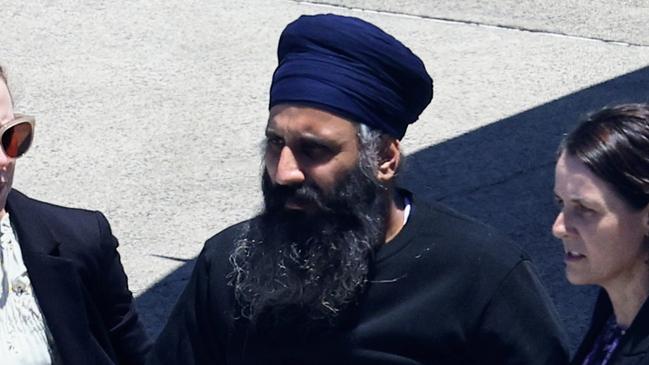 Rajwinder Singh arrives in Cairns. Picture: Brendan Radke