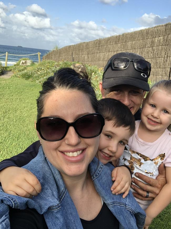 Jessica Gluyas is furious anti-vaxxers potentially put her children Estelle and Evan at risk.