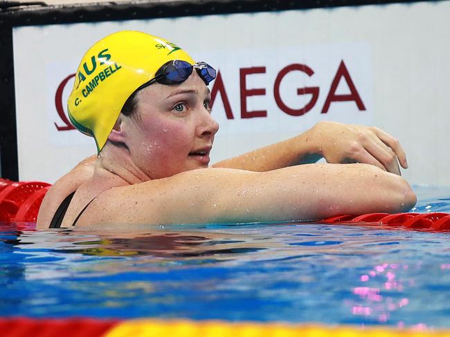 Australia's Cate Campbell misses a medal in the Women's 100m Freestyle Final on day six of the swimming at the Rio 2016 Olympic Games. Picture. Phil Hillyard
