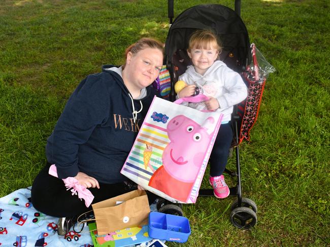 Attendees enjoying the 159th Sale Agricultural Show at the Sale Showgrounds on Friday, November 01, 2024: Natasha Overy and Lily. Picture: Jack Colantuono