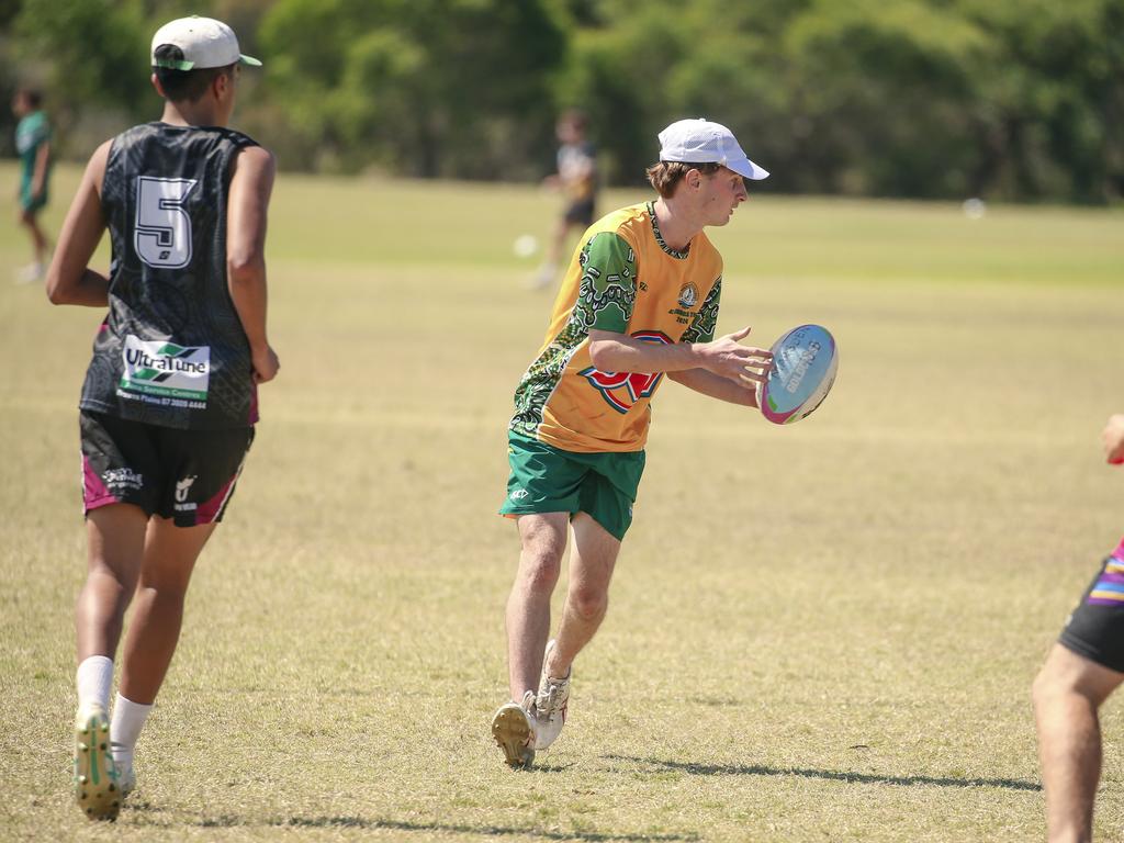 Marsden State High V St Brendans at the 2024 Gold Coast Titans All Schools Touch Football Picture: Glenn Campbell