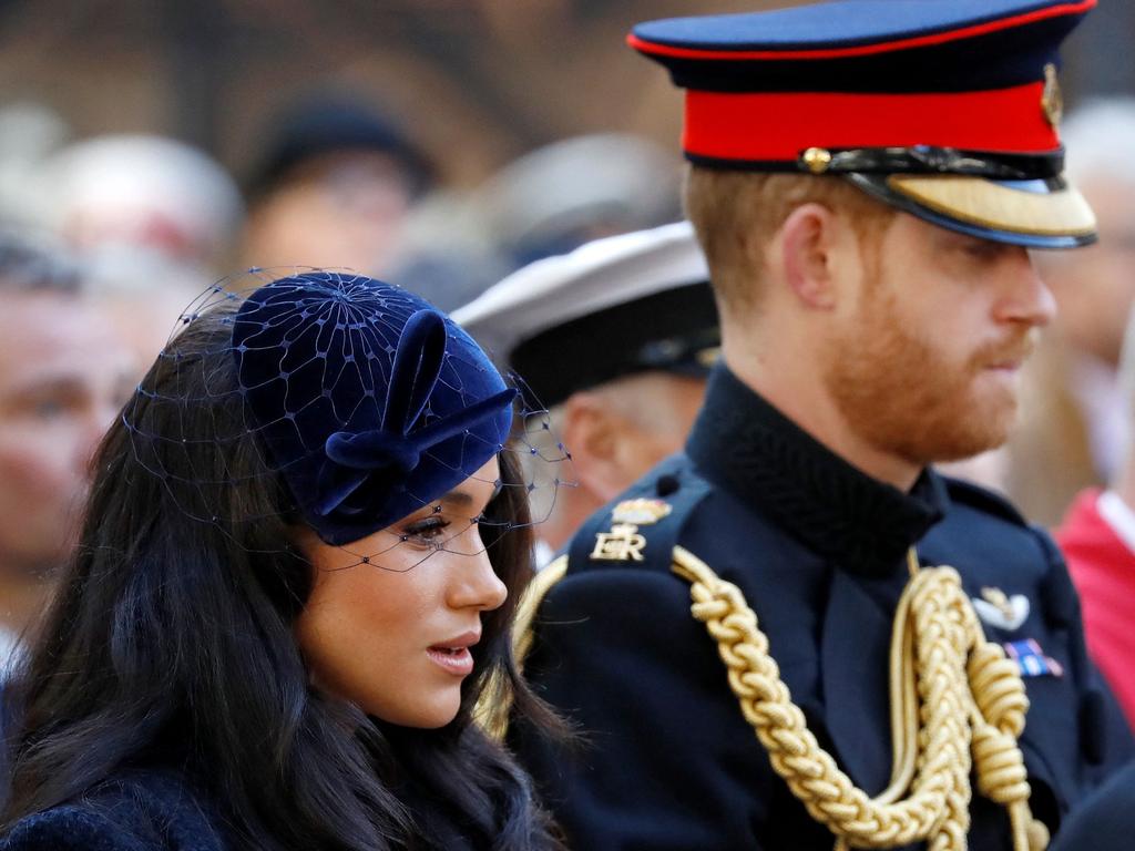 When Meghan and Harry left the royal family in March, they also released a loaded statement. Picture: Tolga Akmen/AFP