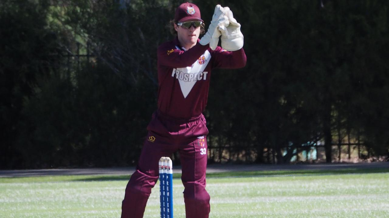 Prospect wicketkeeper Ed Milner. Picture: SACA