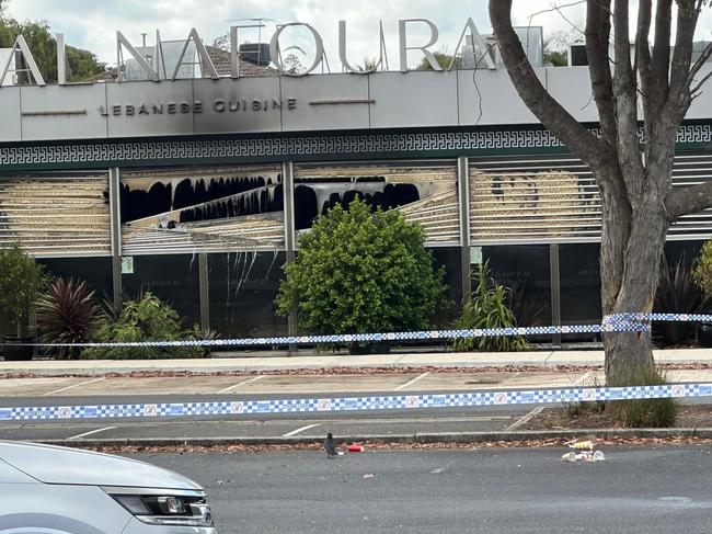 Lebanese restaurant Al Nafoura was hit twice in six days. Picture: Emily Dann