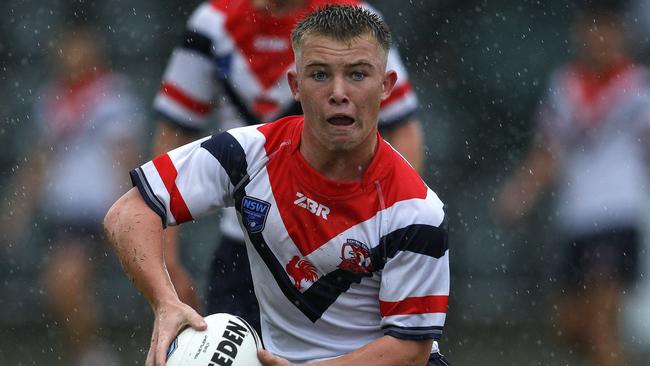 Hooker Zac Gillett was a key part of the Central Coast Roosters’ fluent attack. Picture: Bryden Sharp - NSWRL