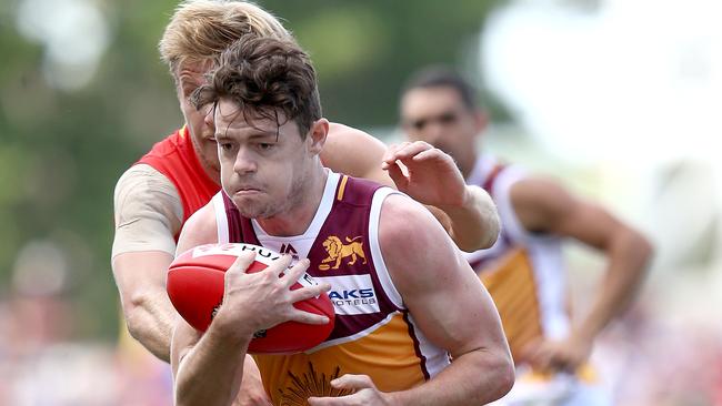 Lachie Neale doesn’t have two quiet games in a row and dominated against the Suns on the weekend. Picture: Jono Searle (Getty)