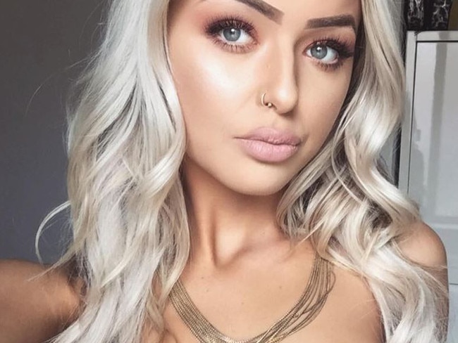 Tannah Knight-Olsen, 19, convicted and re-sentenced fora string of drug possession and domestic violence offences after previously belting someone at a local hotel. From Instagram handle. Source: @teekay_olsen.