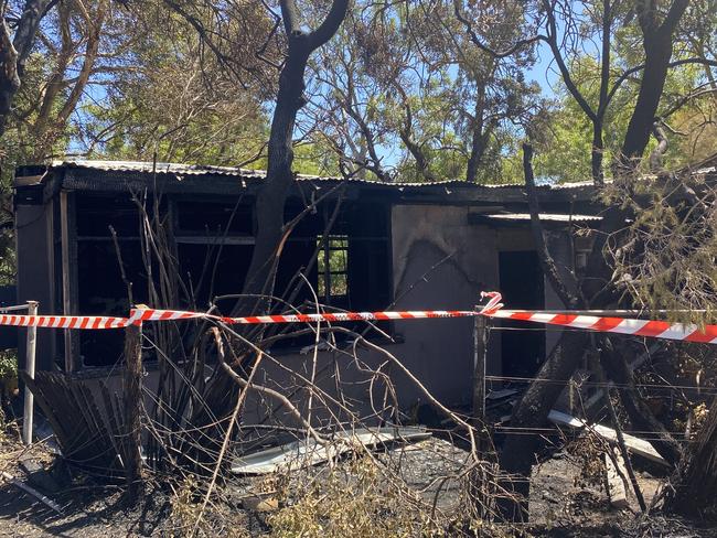 A Blackwood home was destroyed in a fire. Picture: Agnes Gichuhi