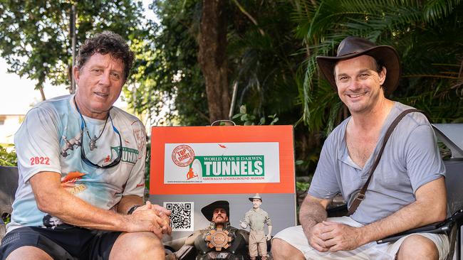 World War II Darwin Tunnels, Australia Underground Museum introduces its first ADFA MAN Experience in Darwin Waterfront.Robert Marchant and Garret Benson Picture: Pema Tamang Pakhrin