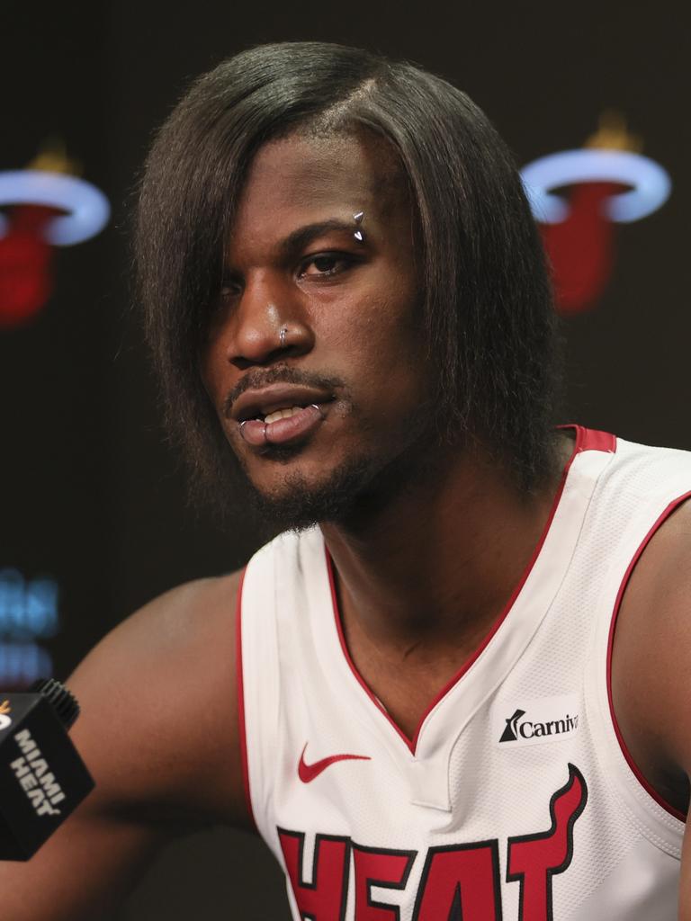 NBA news 2023: Miami Heat star Jimmy Butler debuts new ‘emo’ look | The ...