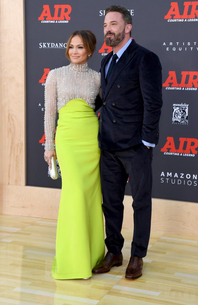 Jennifer Lopez and Ben Affleck. Picture: Jon Kopaloff/Getty Images