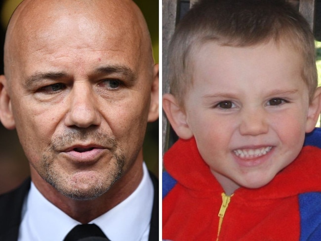 Gary Jubelin and missing boy William Tyrrell. Picture: