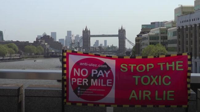 Protesters claim London air is ‘not toxic at all’ in fight against Ulez plans