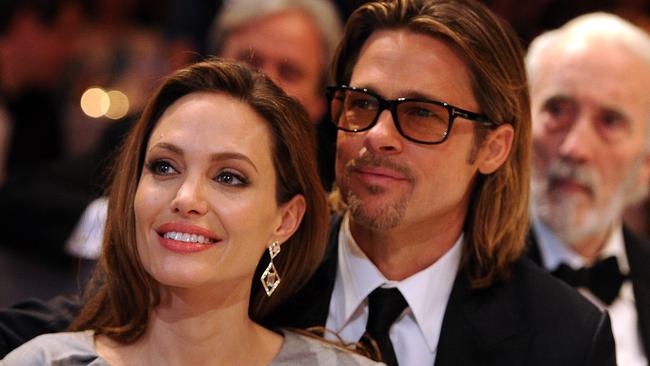 BERLIN, GERMANY - FEBRUARY 13: Angelina Jolie and Brad Pitt attend the Cinema for Peace Gala ceremony at the Konzerthaus Am Gendarmenmarkt during day five of the 62nd Berlin International Film Festival on February 13, 2012 in Berlin, Germany. (Photo by Pascal Le Segretain/Getty Images for Cinema for Peace)