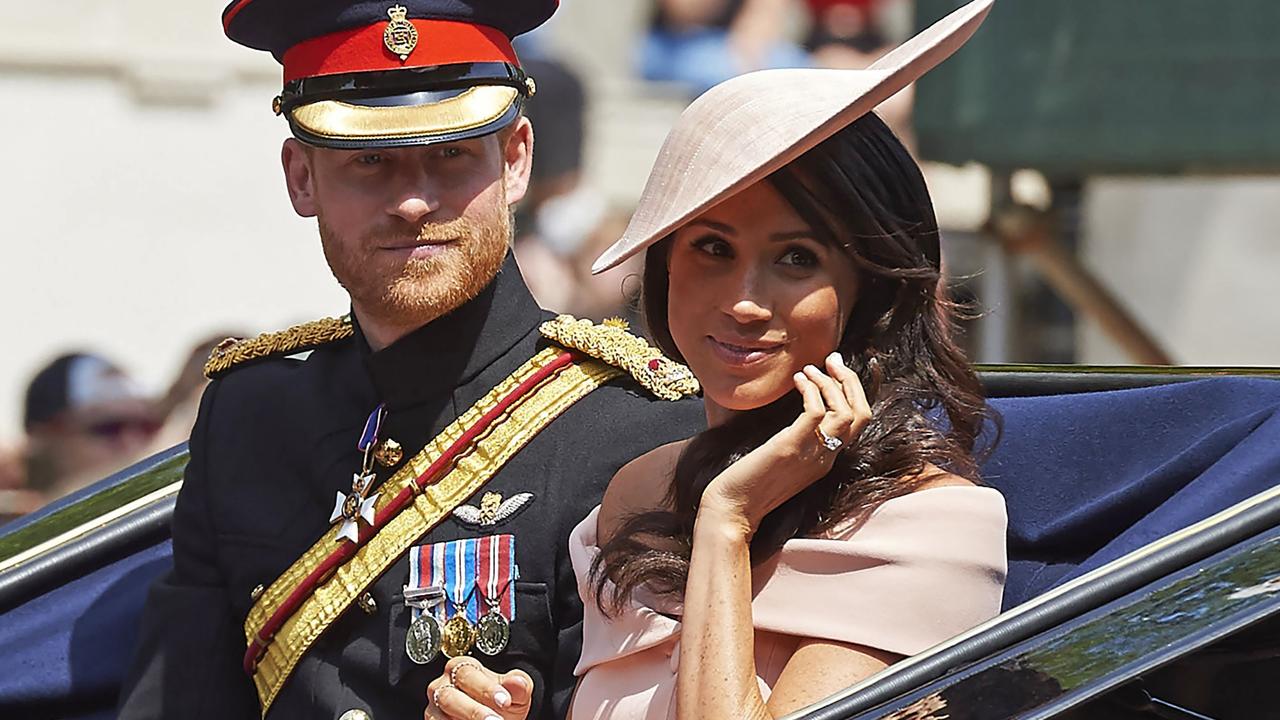 The Duke and Duchess of Sussex won’t get a say on The Crown despite their deal. Picture: AFP/ Niklas Hallen