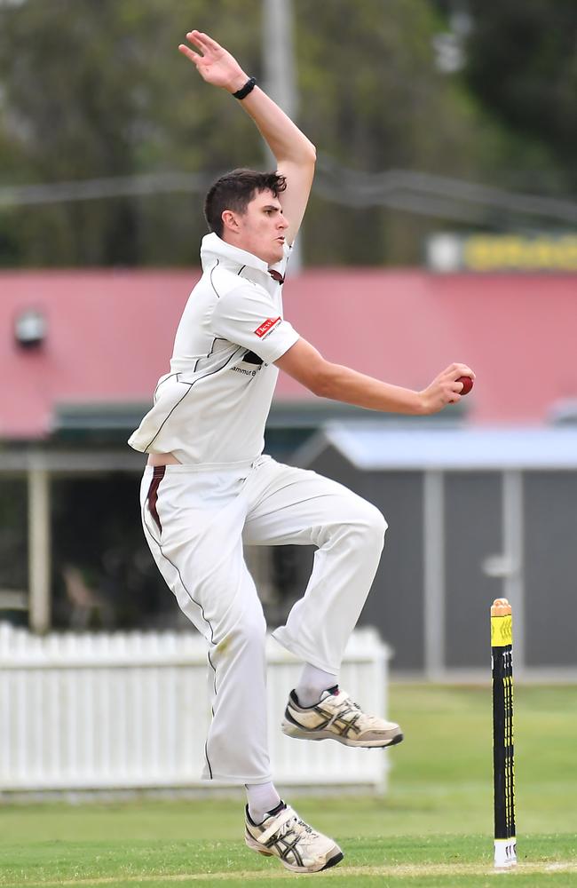 Ipswich bowler Jem Ryan. Picture, John Gass