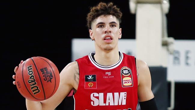 LaMelo Ball is now projected as the No. 1 pick of the 2020 NBA draft by ESPN. (Photo by Anthony Au-Yeung/Getty Images)