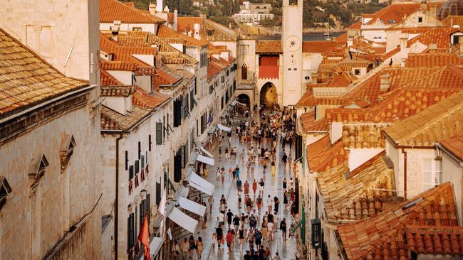 Stradun, the main thoroughfare of Dubrovnik.