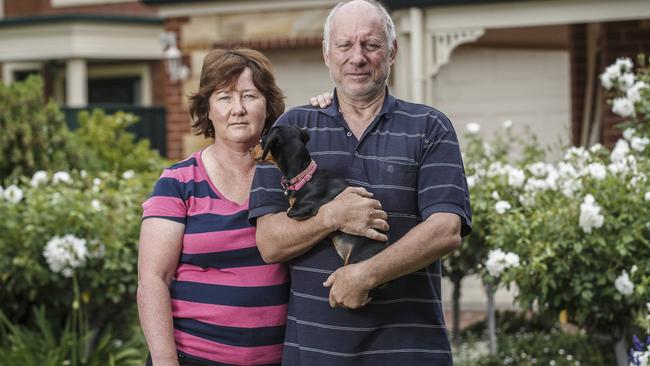 Willow Avenue residents Jenny and Linton Schiller. Picture: Mike Burton