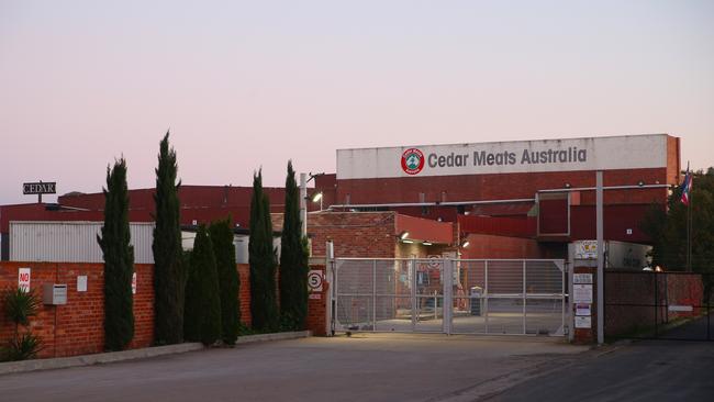 Cedar Meats Australia has reopened. Picture: David Crosling.