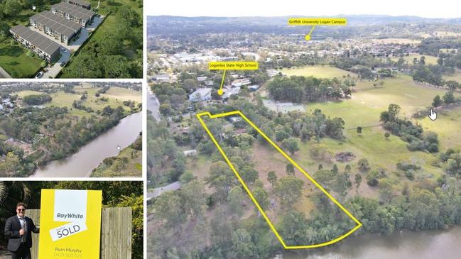 Price breaker ... a record price was recorded on the sale of this Loganlea riverfront property.