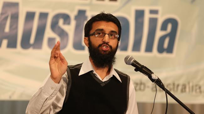 Radical Uthman Badar speaks at a conference organised by controvesial Muslim group Hizb ut Tahrir in Lidcombe