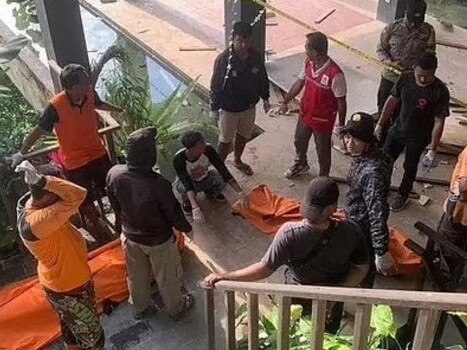 Five people have died after a cable carrying a glass lift at the Ayuterra Resort in Bali snapped. Picture: X / misterdetektif