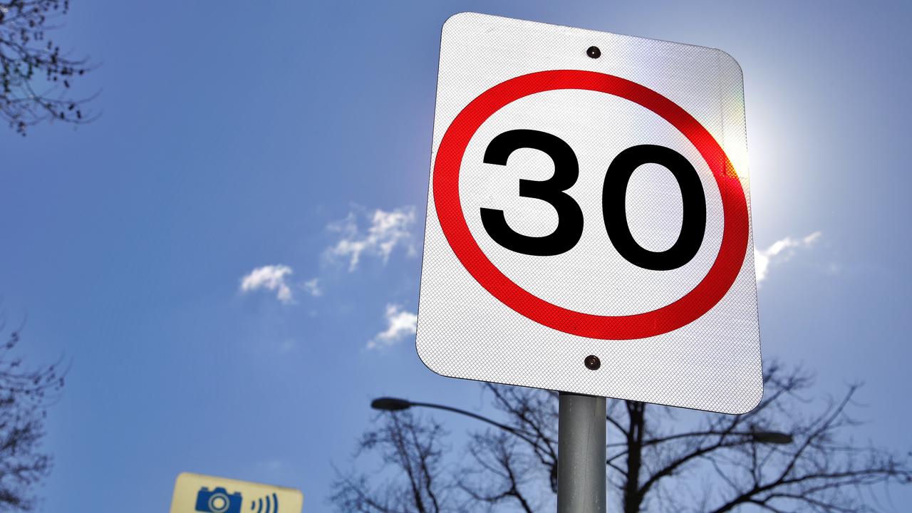 Road safety consultant Bruce Corben says a 30km/h speed limit in certain areas would come with substantial safety and public health benefits. DIGITALLY ALTERED IMAGE