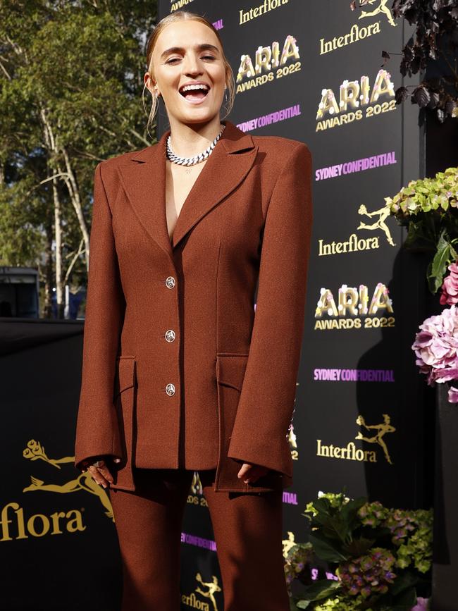 G Flip on the red carpet of the 2022 ARIA Awards at the Hordern Pavilion, Moore Park. Picture: Jonathan Ng/The Daily Telegraph.