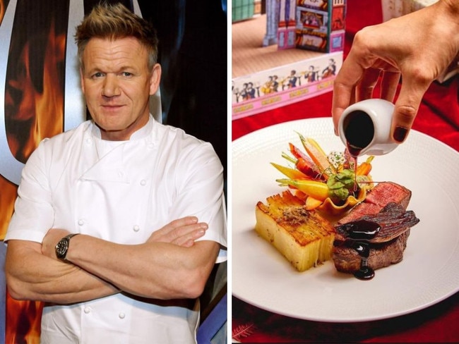 Gordon Ramsay charging $485 for Christmas dinner. Picture: Ethan Miller/Getty Images for Vegas Uncorkâ€™d by Bon AppÃ©tit; thesavoylondon/Instagram