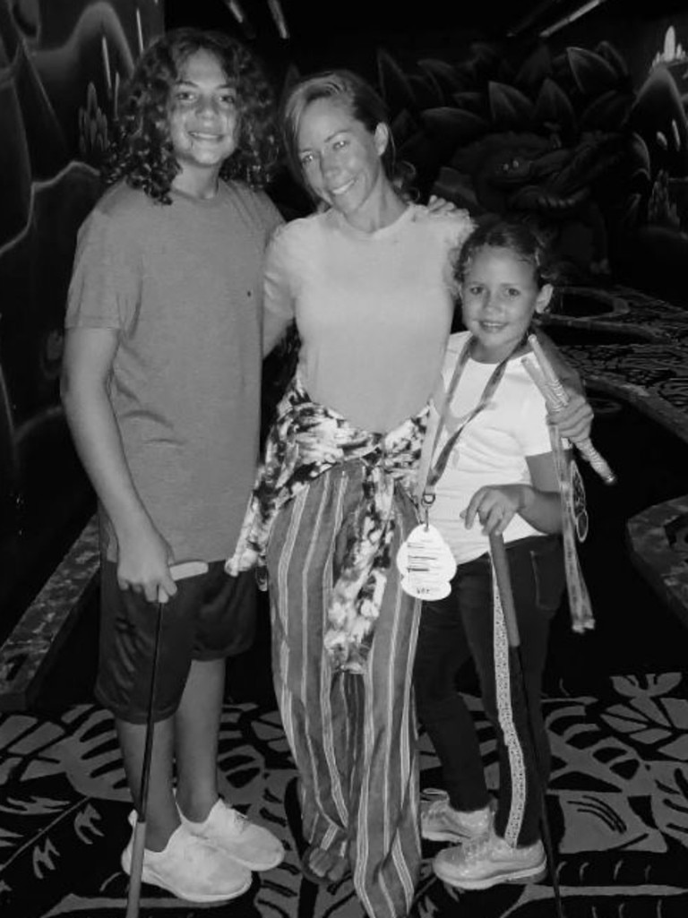 Kendra Wilkinson and her two kids Hank Jr., 13, and daughter Alijah, 9. <i><a href="https://www.usmagazine.com/celebrity-news/news/kendra-wilkinson-praises-ex-hank-baskett-as-the-greatest-father/" target="_blank"></a></i>