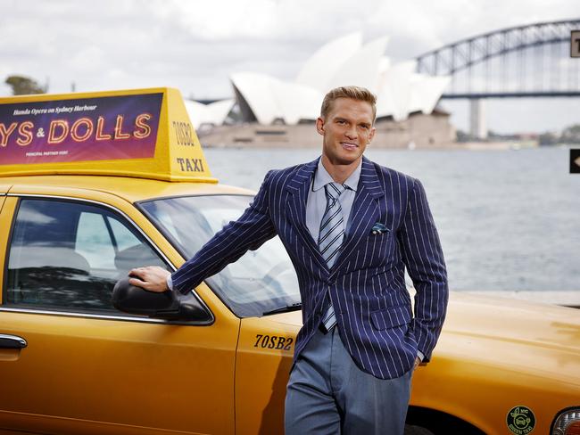 DAILY TELEGRAPH - 20/11/24ACast from the newly announced Guys N Dolls stage show pictured on Sydney Harbour today. Cody Simpson pictured. Picture: Sam Ruttyn