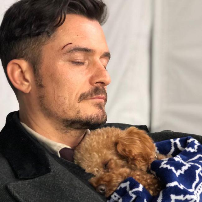 He loved his doggo. Picture: Instagram/Orlando Bloom