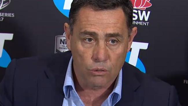 Shane Flanagan teeing off on some refereeing decisions.