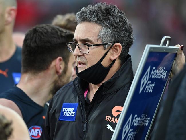 Cameron coached the Giants to their first grand final appearance in 2019. Picture: Steve Bell / AFL Photos via Getty Images