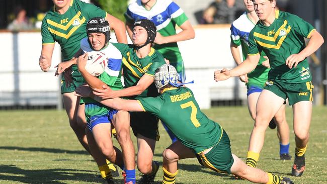 The Cathedral College's Tana Martin with the ball.