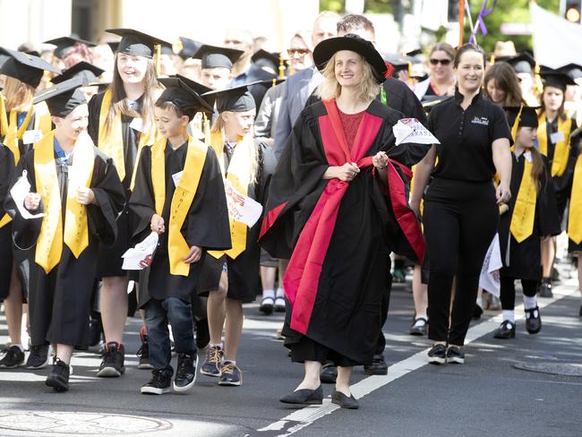 Town and Gown at the UTAS Graduation, Launceston. PICTURE CHRIS KIDD