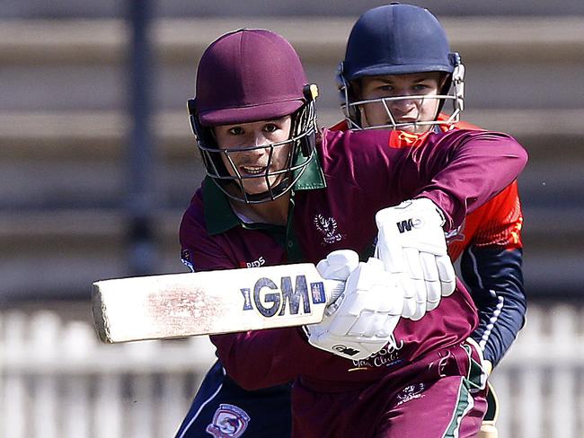 Trystan Kennedy in bat for Gordon. Gordon v Easts. Poidevin Gray Shield U21s Cricket. Round 2. Picture: John Appleyard