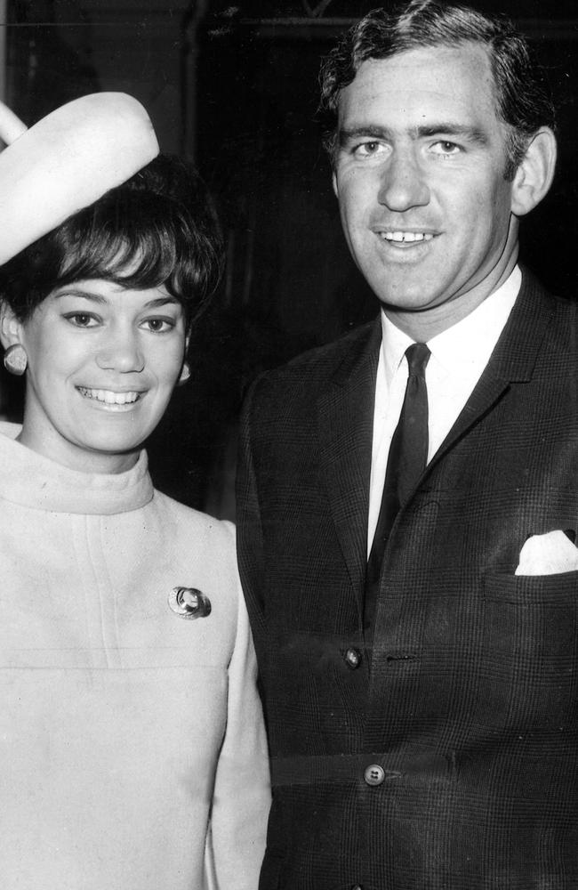 The former Victorian MP, pictured in 1969 with first wife Susan (nee Rossiter), was married three times.