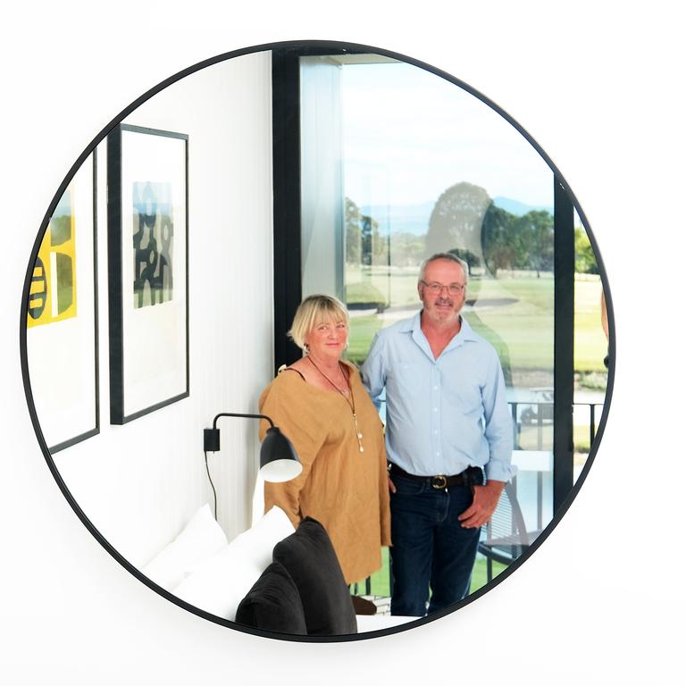 Curlewis Golf Club and Jack Rabbit winery owners Lyndsay and David Sharp. Picture: Mark Wilson