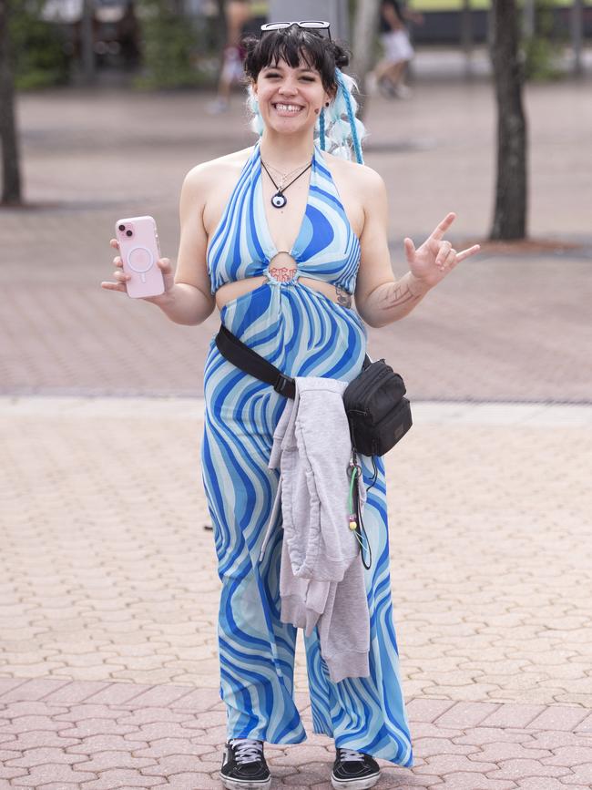 One woman went with a disco-inspired jumpsuit. Picture: NewsWire / Jeremy Piper