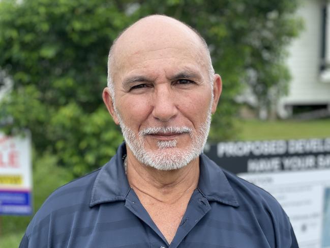 West Mackay resident Gerard Muscat has started an objection petition to a proposed servo on Lagoon St and Nebo Rd. Photo: Zoe Devenport