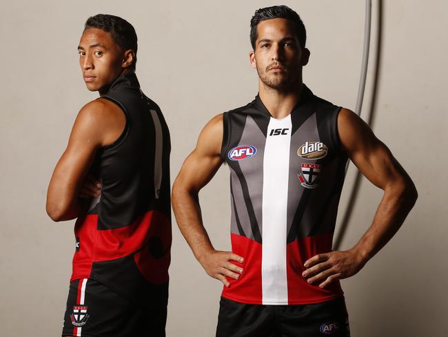 St Kilda’s 2015 guernsey was designed by university students in Wellington, where the Saints played Carlton.