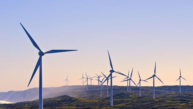 Albany Wind Farm near the town of Albany , Western Australia.