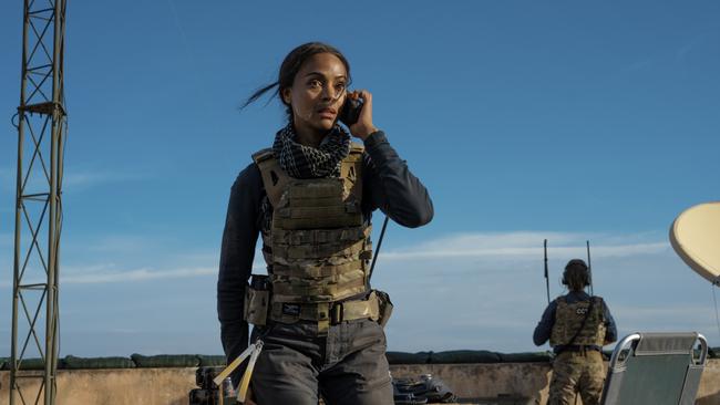 Zoe Saldana is Joe in Special Ops: Lioness. Picture: Paramount +