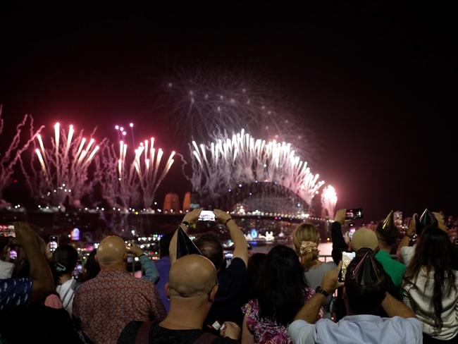 File photo of New Year's Eve fireworks in Sydney. The ballot for Transport for NSW's annual New Years Eve on the Cahill Expressway event opens on Thursday. Picture: Supplied by the City of Sydney