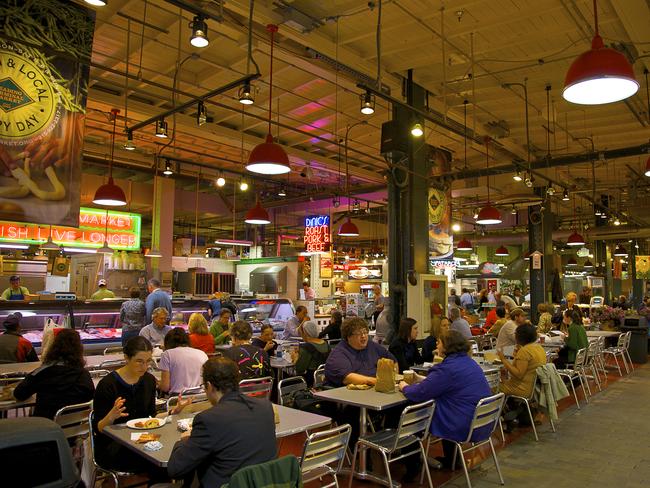 Just being in a food court can make you want to eat.