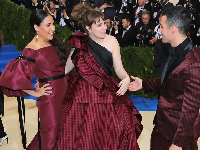 Lena Dunham with longtime collaborator Jenni Konner. The pair dissolved their business interests in July. Picture: Getty Images